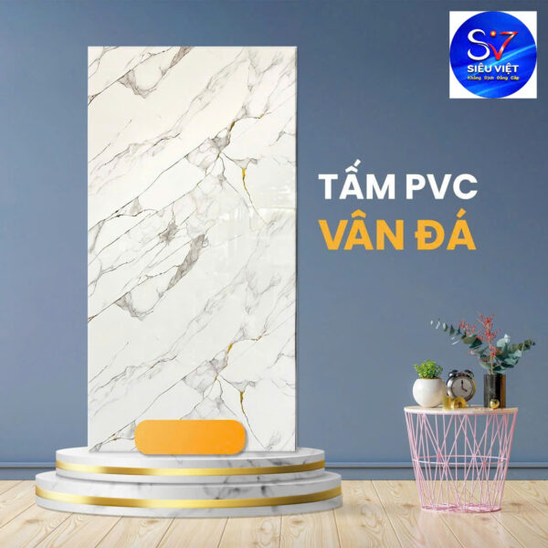 Tấm nhựa pvc vân đá